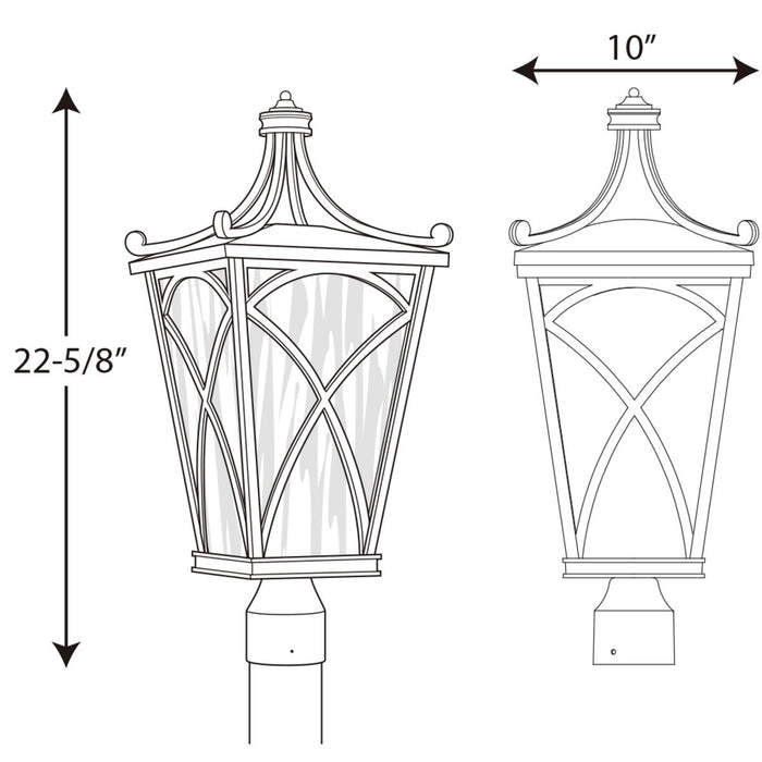 Cadence Post Lantern-Exterior-Progress Lighting-Lighting Design Store