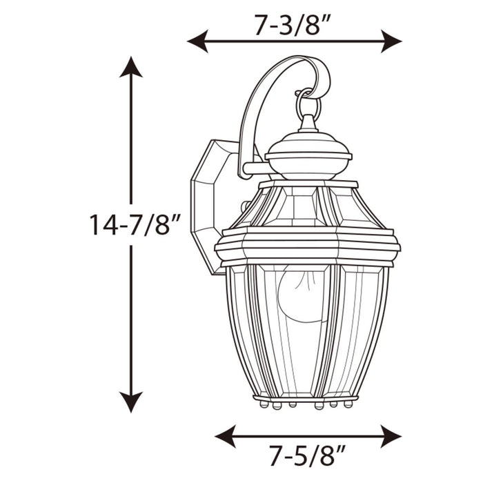 New Haven Wall Lantern-Exterior-Progress Lighting-Lighting Design Store