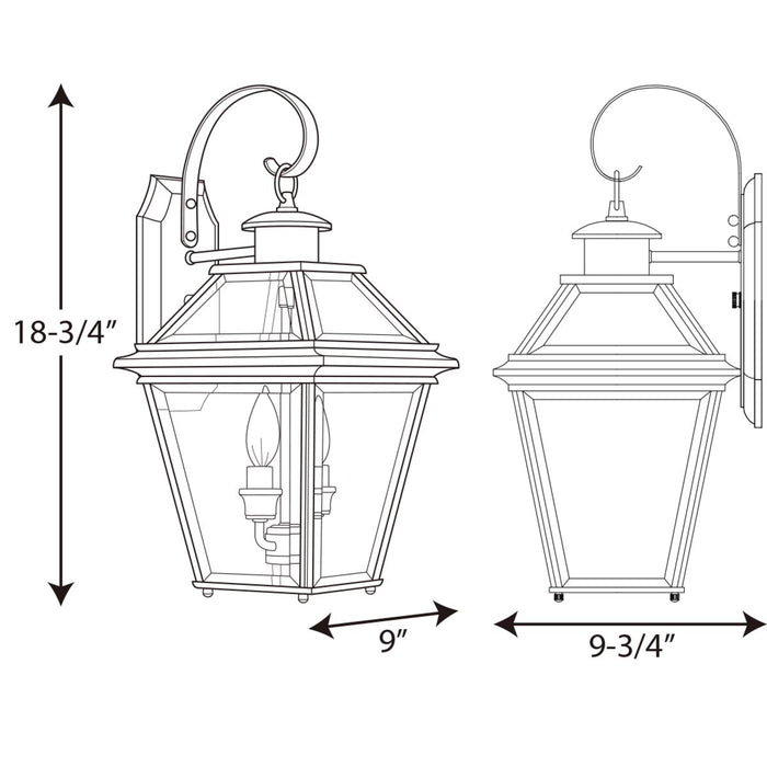 Burlington Wall Lantern-Exterior-Progress Lighting-Lighting Design Store