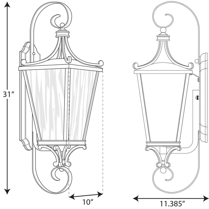 Cadence Wall Lantern-Exterior-Progress Lighting-Lighting Design Store