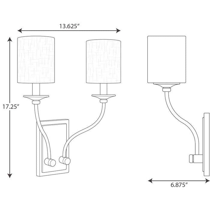 Bonita Wall Sconce-Sconces-Progress Lighting-Lighting Design Store