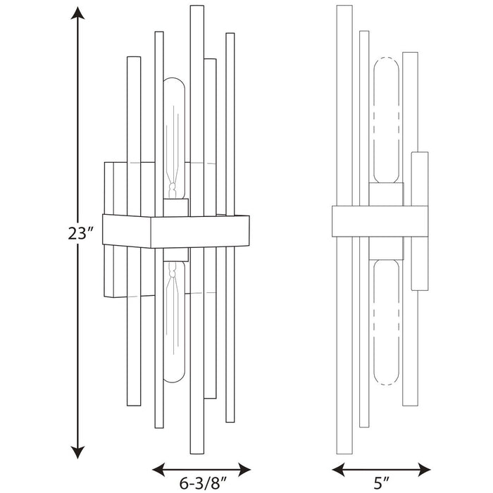 Orrizo Wall Sconce-Sconces-Progress Lighting-Lighting Design Store