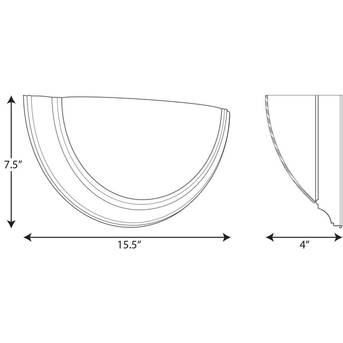 Eclipse LED Wall Bracket-Sconces-Progress Lighting-Lighting Design Store