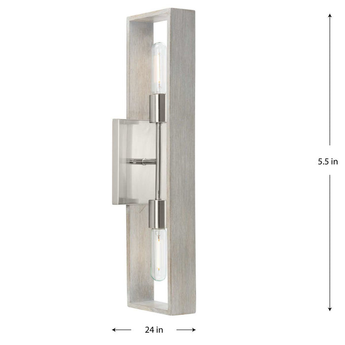Boundary Two Light Wall Bracket-Sconces-Progress Lighting-Lighting Design Store