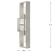 Boundary Two Light Wall Bracket-Sconces-Progress Lighting-Lighting Design Store