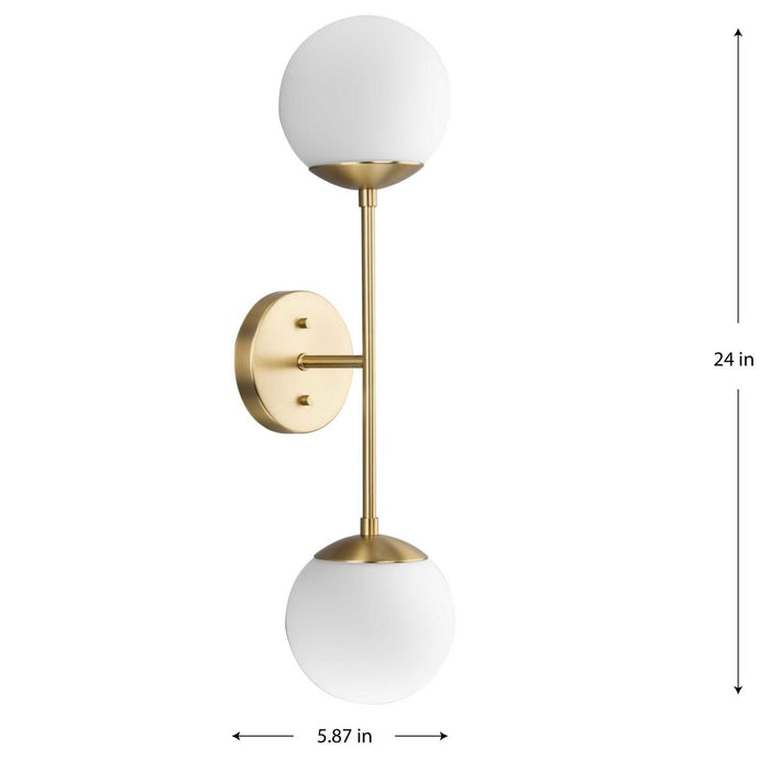 Haas Two Light Wall Bracket-Sconces-Progress Lighting-Lighting Design Store