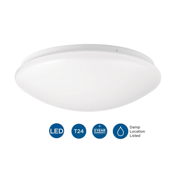 Drums And Clouds LED Flush Mount-Utility-Progress Lighting-Lighting Design Store