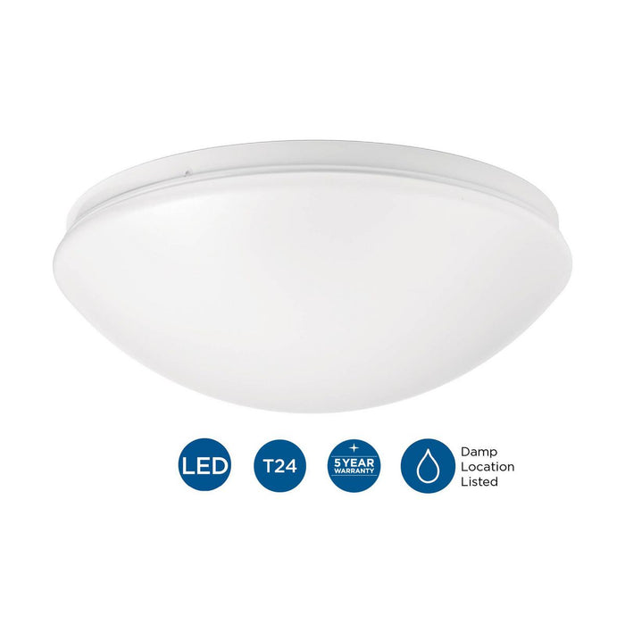 Drums And Clouds LED Flush Mount-Utility-Progress Lighting-Lighting Design Store