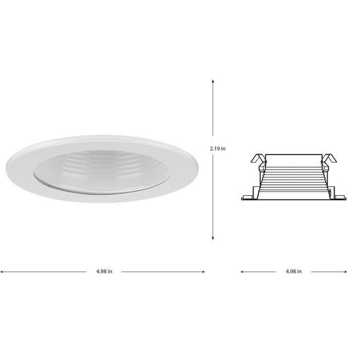 One Light Step Baffle Trim-Recessed-Progress Lighting-Lighting Design Store