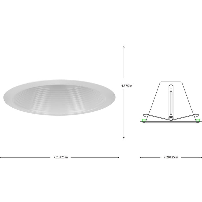 One Light Baffle Trim-Recessed-Progress Lighting-Lighting Design Store