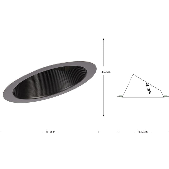 One Light Baffle Trim-Recessed-Progress Lighting-Lighting Design Store
