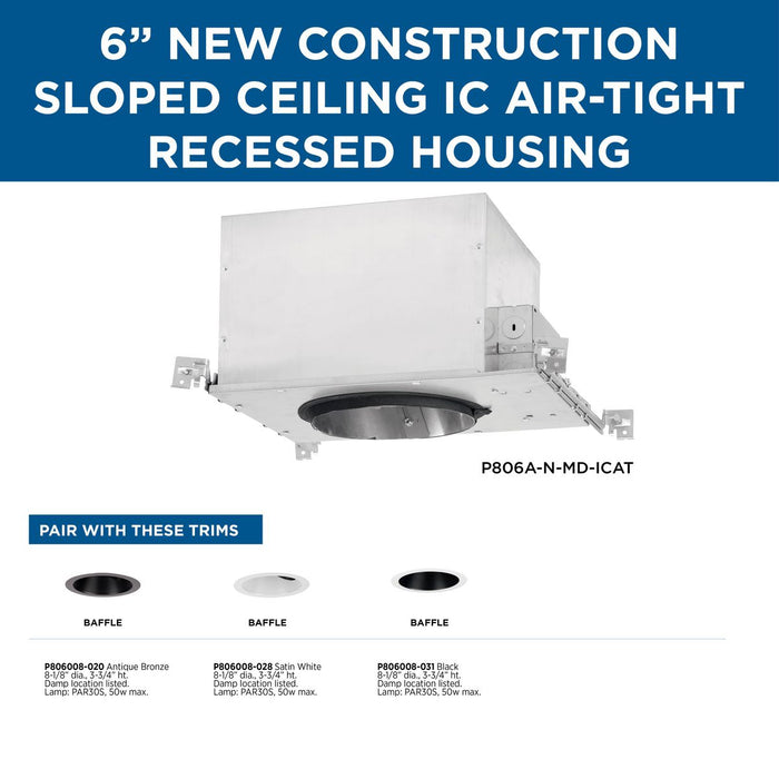 One Light Slope New Icat Hsg-Recessed-Progress Lighting-Lighting Design Store