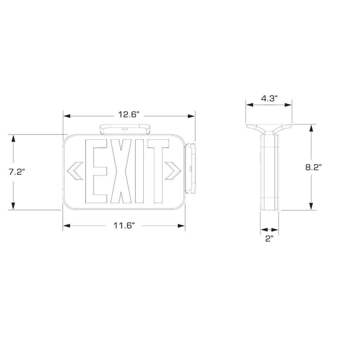 Exit Signs LED Emergency Exit-Utility-Progress Lighting-Lighting Design Store