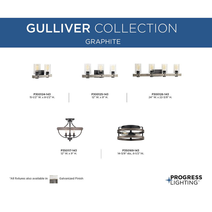 Gulliver Flush Mount-Flush Mounts-Progress Lighting-Lighting Design Store