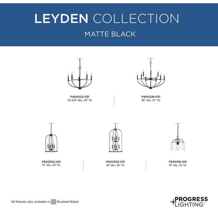 Leyden Chandelier-Mid. Chandeliers-Progress Lighting-Lighting Design Store