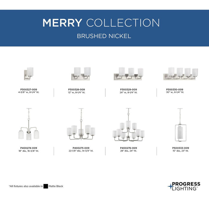 Merry Bath Bracket-Bathroom Fixtures-Progress Lighting-Lighting Design Store