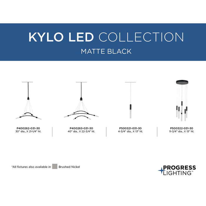 Kylo LED Chandelier-Large Chandeliers-Progress Lighting-Lighting Design Store