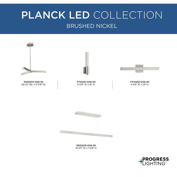 Planck LED Wall Sconce-Bathroom Fixtures-Progress Lighting-Lighting Design Store