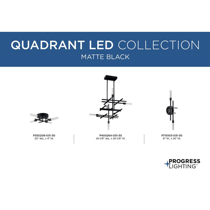 Quadrant LED Flush Mount-Semi-Flush Mts.-Progress Lighting-Lighting Design Store