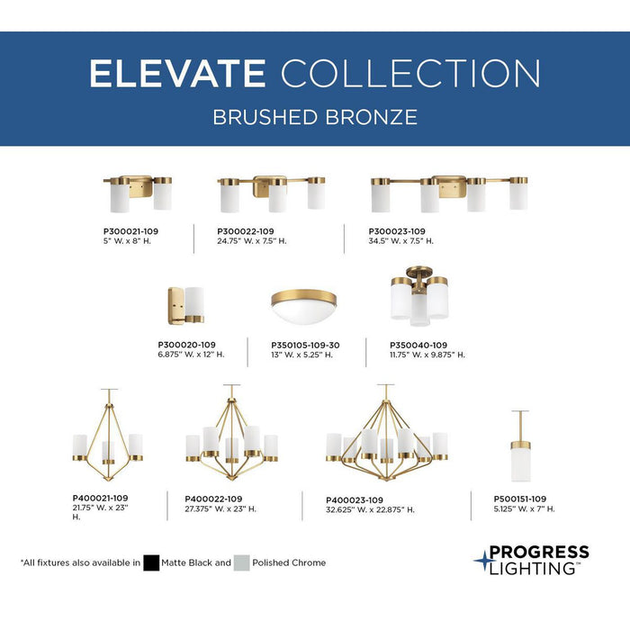 Elevate Chandelier-Mini Chandeliers-Progress Lighting-Lighting Design Store