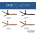Gaze 60" Ceiling Fan-Fans-Progress Lighting-Lighting Design Store