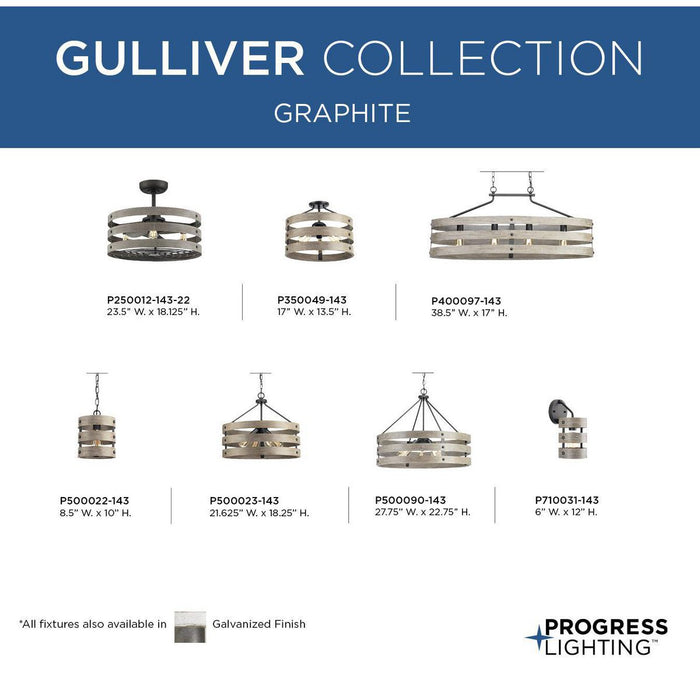 Gulliver Semi-Flush Convertible-Semi-Flush Mts.-Progress Lighting-Lighting Design Store