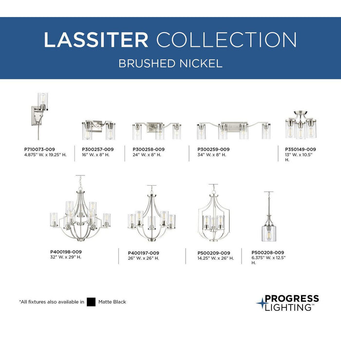 Lassiter Bath Light-Bathroom Fixtures-Progress Lighting-Lighting Design Store