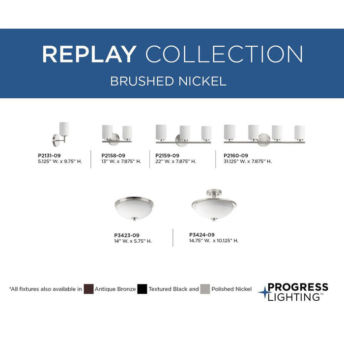 Replay Flush Mount-Flush Mounts-Progress Lighting-Lighting Design Store