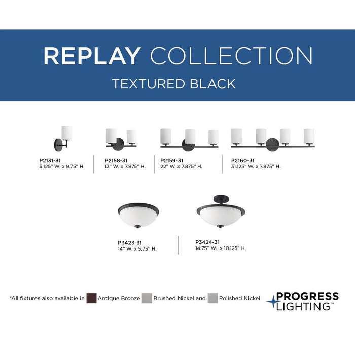 Replay Flush Mount-Flush Mounts-Progress Lighting-Lighting Design Store