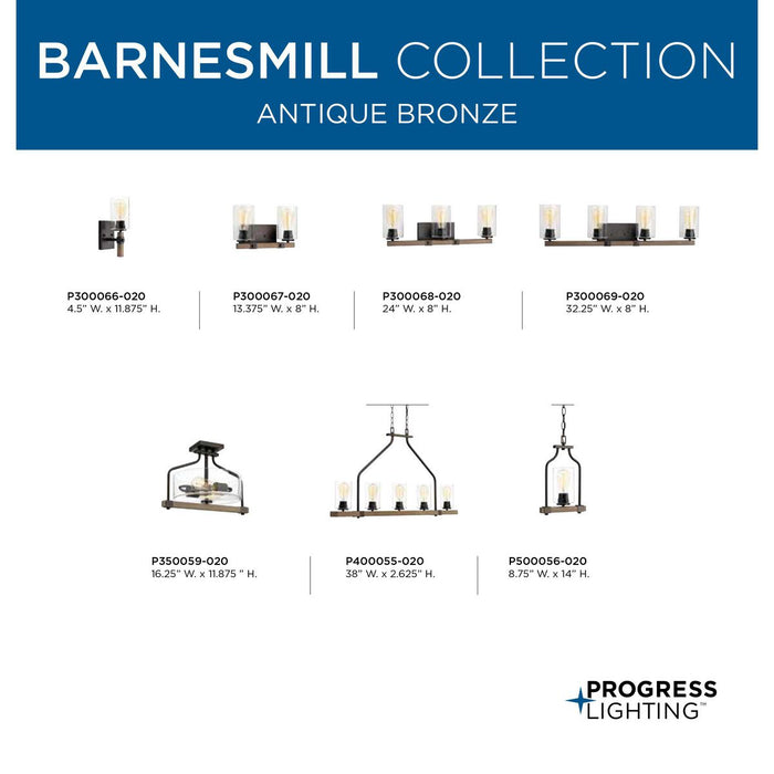 Barnes Mill Mini Pendant-Mini Pendants-Progress Lighting-Lighting Design Store