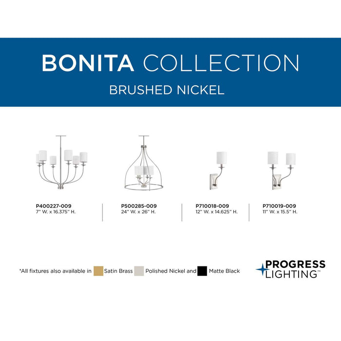 Bonita Wall Sconce-Sconces-Progress Lighting-Lighting Design Store