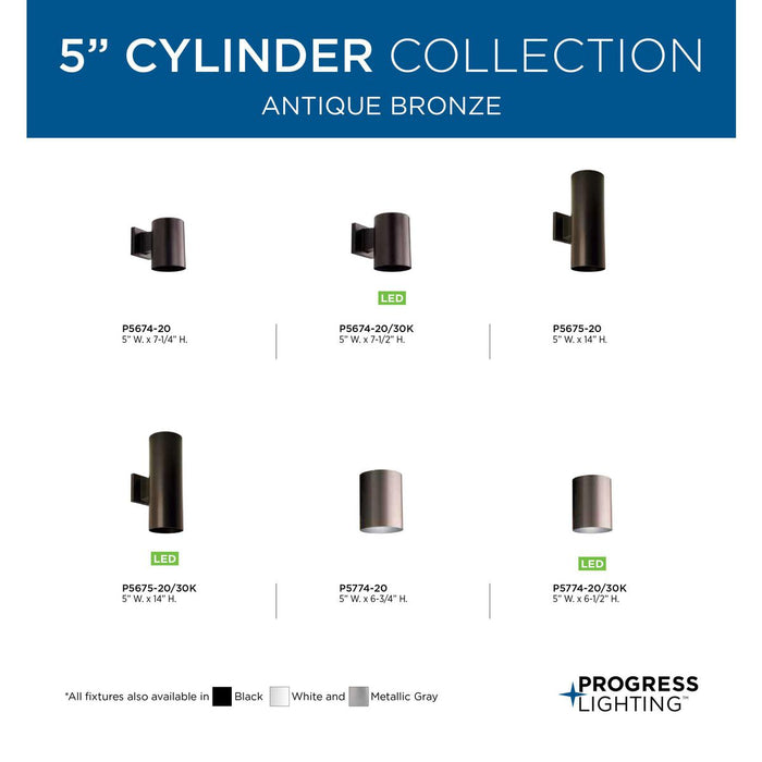 Cylinder Wall Lantern-Exterior-Progress Lighting-Lighting Design Store