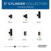 Cylinder Wall Lantern-Exterior-Progress Lighting-Lighting Design Store