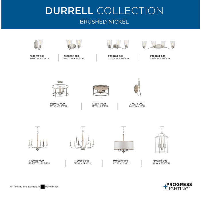 Durrell Wall Bracket-Sconces-Progress Lighting-Lighting Design Store
