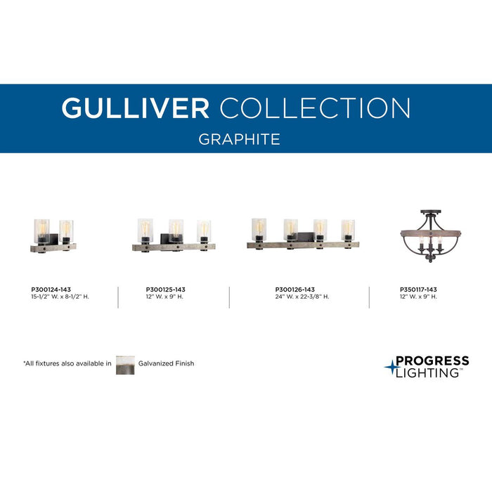 Gulliver Bath Light-Bathroom Fixtures-Progress Lighting-Lighting Design Store