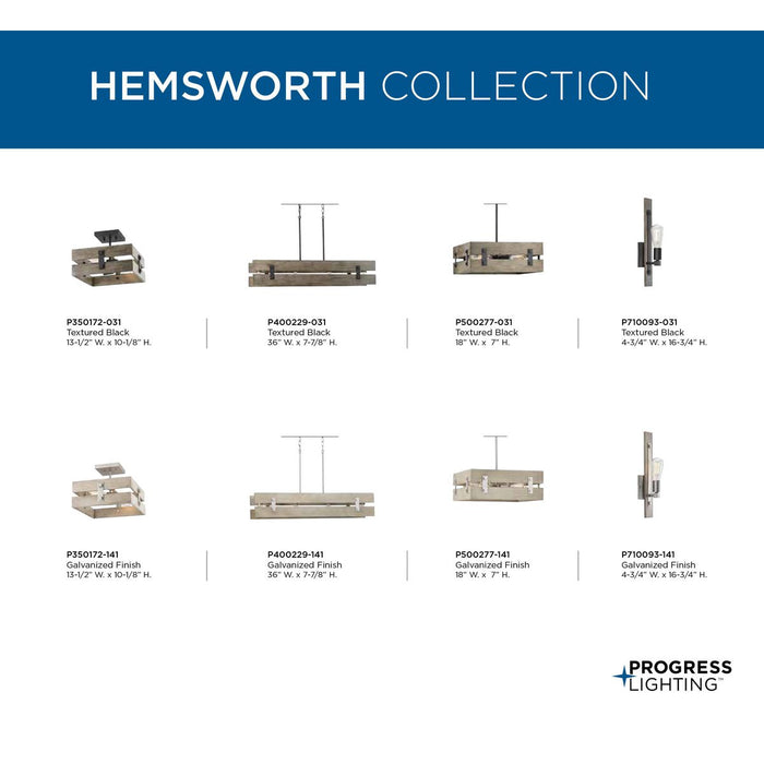 Hemsworth Semi Flush Mount-Semi-Flush Mts.-Progress Lighting-Lighting Design Store