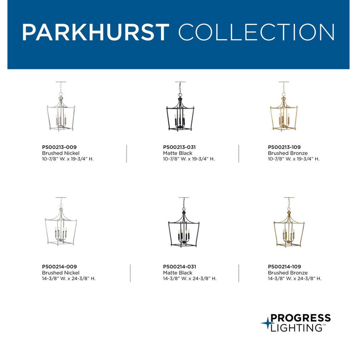 Parkhurst Foyer Pendant-Foyer/Hall Lanterns-Progress Lighting-Lighting Design Store