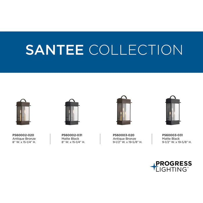 Santee Large Wall Lantern-Exterior-Progress Lighting-Lighting Design Store