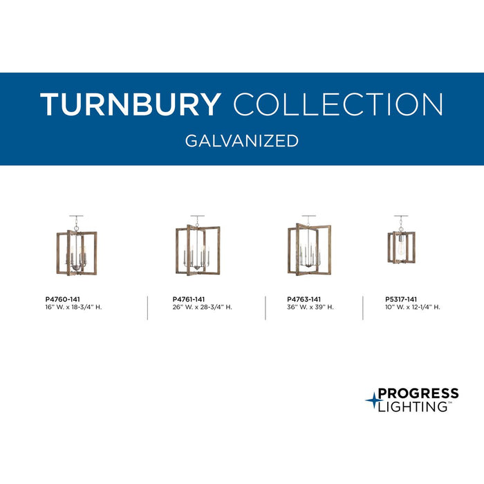 Turnbury Chandelier-Foyer/Hall Lanterns-Progress Lighting-Lighting Design Store