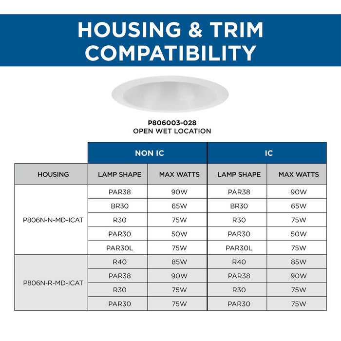 One Light Open Trim-Recessed-Progress Lighting-Lighting Design Store