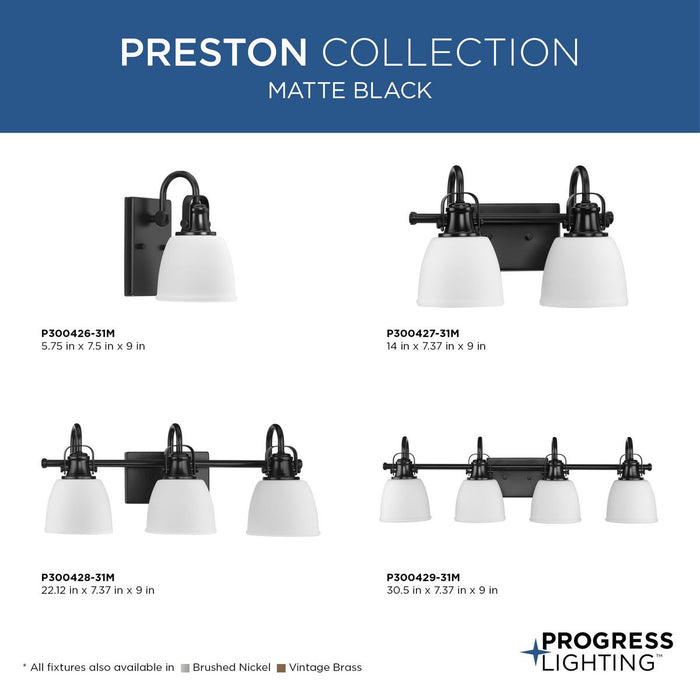 Preston Vanity-Bathroom Fixtures-Progress Lighting-Lighting Design Store