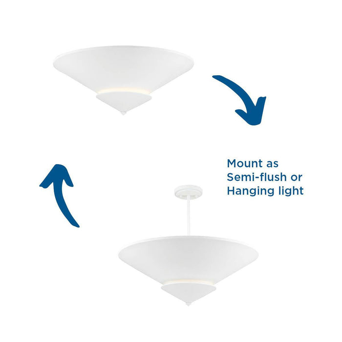 Pinellas Four Light Flush Mount-Flush Mounts-Progress Lighting-Lighting Design Store
