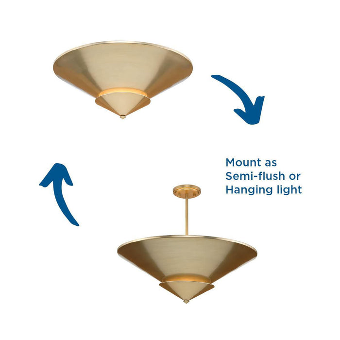 Pinellas Four Light Flush Mount-Flush Mounts-Progress Lighting-Lighting Design Store