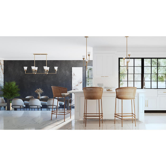 Pinellas Six Light Island Pendant-Linear/Island-Progress Lighting-Lighting Design Store