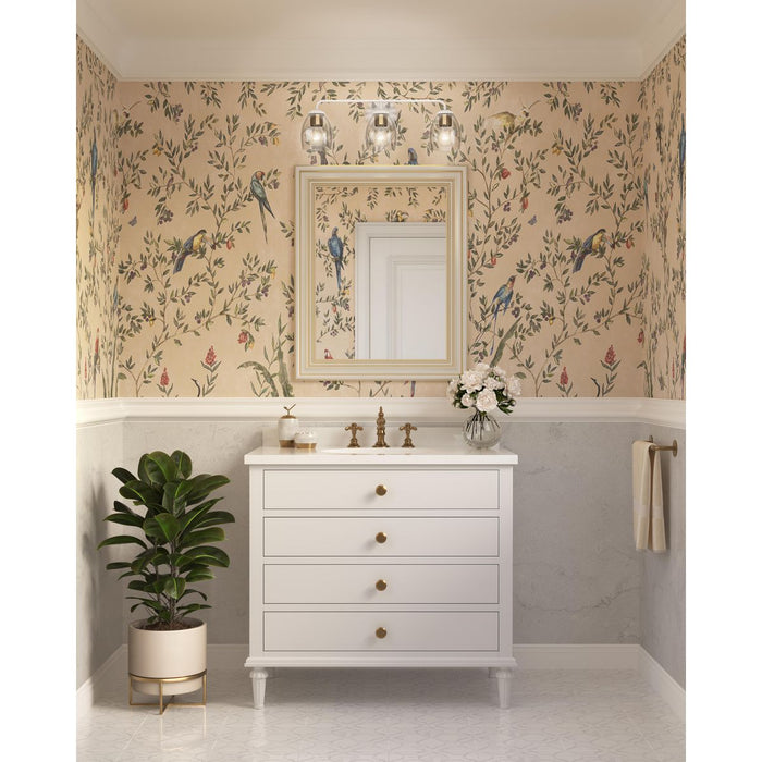 Quillan Three Light Bath & Vanity-Bathroom Fixtures-Progress Lighting-Lighting Design Store