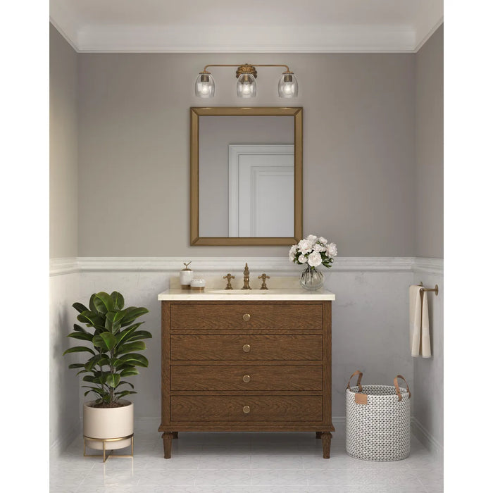Quillan Three Light Bath & Vanity-Bathroom Fixtures-Progress Lighting-Lighting Design Store
