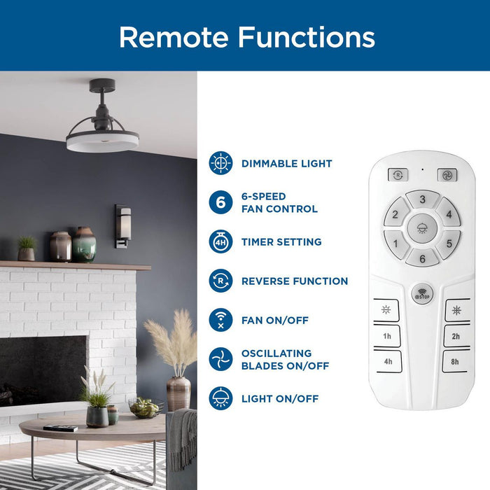 Burnett Ceiling Fan-Fans-Progress Lighting-Lighting Design Store