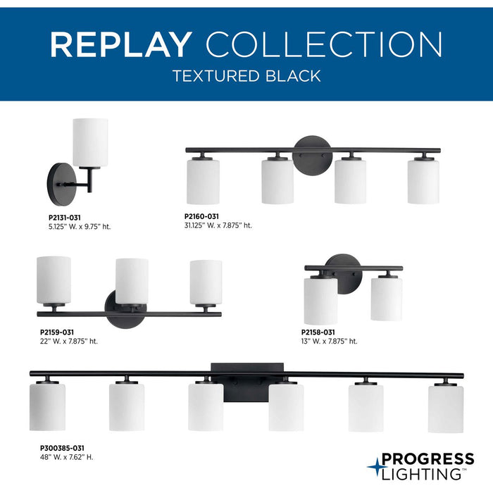 Replay Bath Vanity Light-Bathroom Fixtures-Progress Lighting-Lighting Design Store