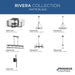 Rivera Six Light Chandelier-Mid. Chandeliers-Progress Lighting-Lighting Design Store