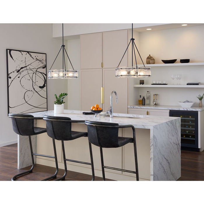 Rivera Four Light Chandelier-Mid. Chandeliers-Progress Lighting-Lighting Design Store